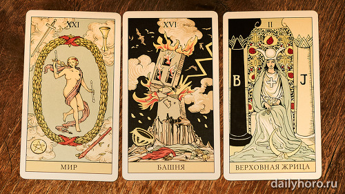 расклад Мир Башня Верховная жрица 